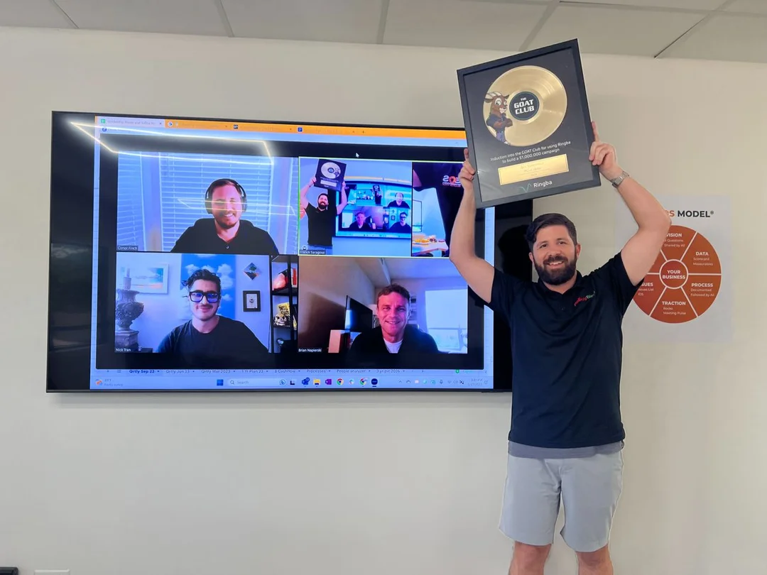 Ringba User Stories - Bill Somerville GOAT Club Award